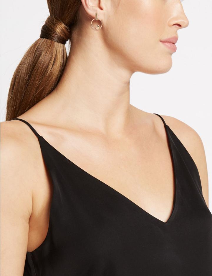 Marks & Spencer Circle Ball Stud Earrings Gold