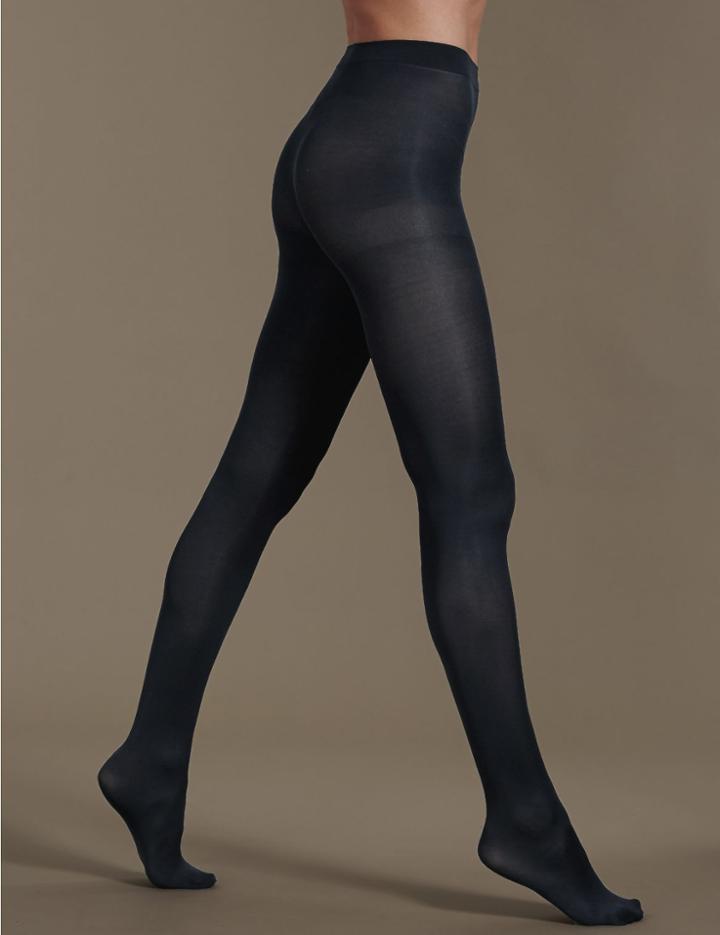 Marks & Spencer 3 Pair Pack 60 Denier Supersoft Opaque Tights Navy