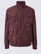 Marks & Spencer Bomber Jacket With Stormwear&trade; Dark Claret