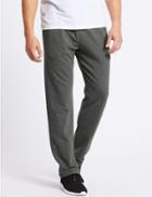 Marks & Spencer Slim Fit Cotton Rich Joggers Charcoal