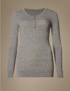 Marks & Spencer Long Sleeve Thermal Top Grey Mix