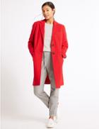 Marks & Spencer 2 Pocket Wool Rich Coat Red