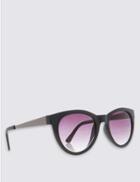 Marks & Spencer Metal Arm Cat Eye Sunglasses Black