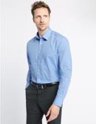 Marks & Spencer 3 Pack Tailored Fit Shirts With Pocket Blue