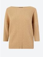 Marks & Spencer Ribbed Dropped Shoulder Jumper Camel