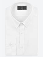 Marks & Spencer Slim Fit Textured Easy To Iron Shirt White