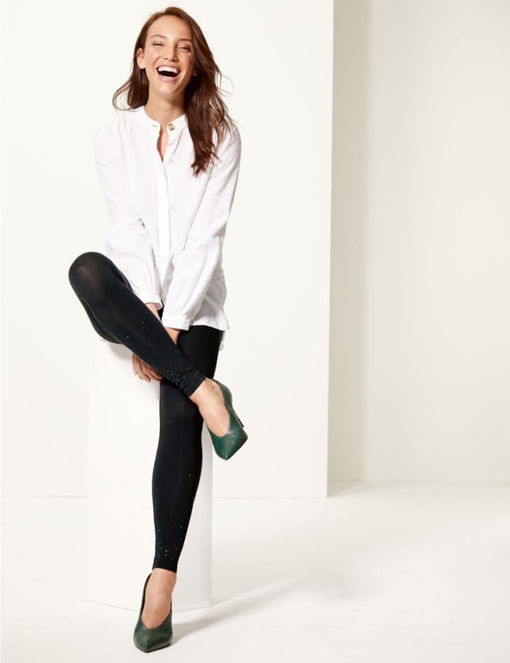 Marks & Spencer Embellished Leggings Black