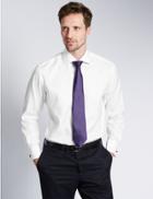 Marks & Spencer 2in Longer Pure Cotton Shirt With Pocket White