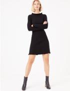Marks & Spencer Ruffle Knitted Mini Dress Black