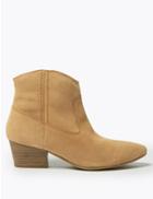 Marks & Spencer Suede Western Ankle Boots