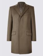 Marks & Spencer Pure Cashmere Revere Coat Taupe