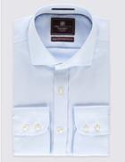 Marks & Spencer Pure Cotton Easy To Iron Slim Fit Shirt Sky