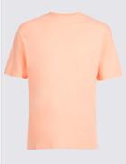 Marks & Spencer Pure Cotton Crew Neck T-shirt Soft Peach