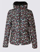 Marks & Spencer Floral Print Padded Jacket With Stormwear&trade; Multi