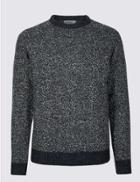 Marks & Spencer Cable Knit Jumper Navy Mix
