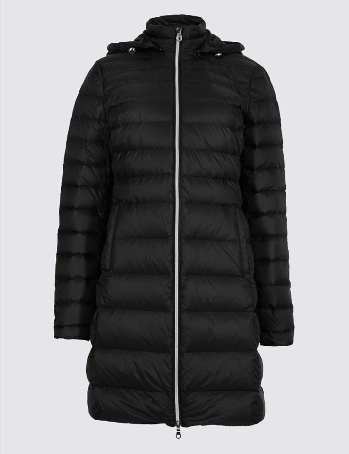 Marks & Spencer Down & Feather Jacket With Stormwear&trade; Black
