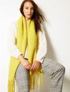 Marks & Spencer Fluffy Scarf Yellow