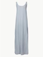 Marks & Spencer Striped Shift Maxi Dress Blue Mix