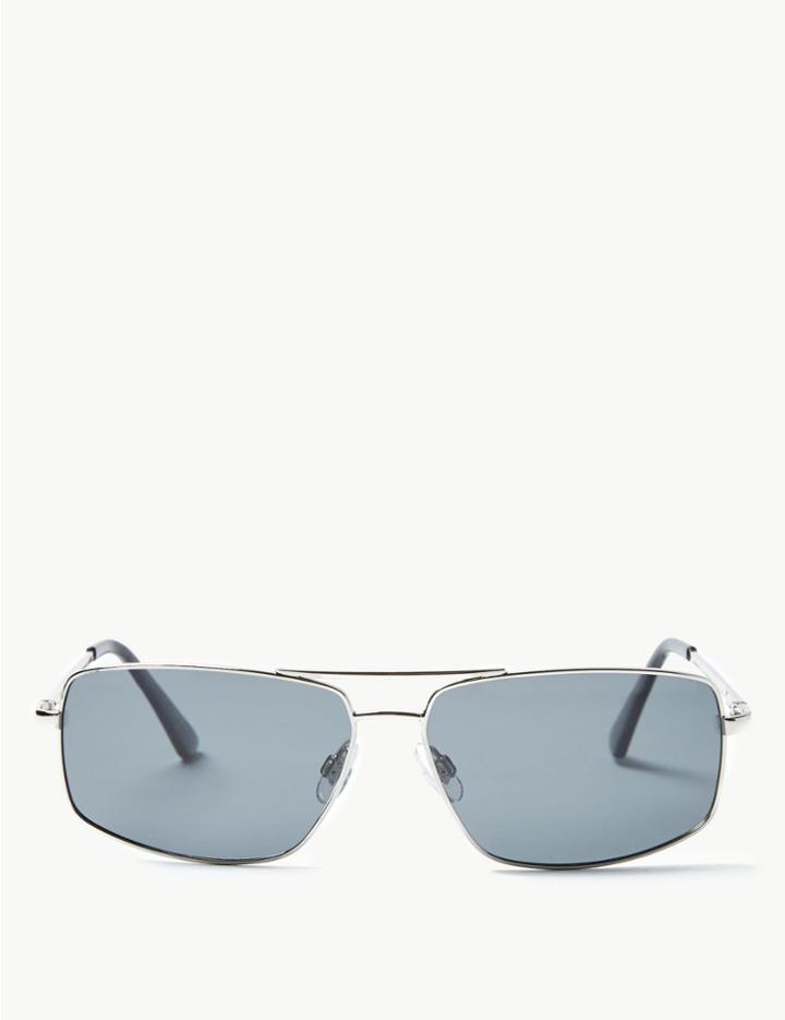 Marks & Spencer Polarised Rectangular Sunglasses Smoke