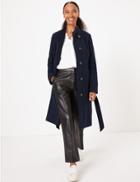 Marks & Spencer Soft Touch Wrap Coat