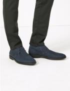 Marks & Spencer Leather Lace Up Chukka Boots Navy