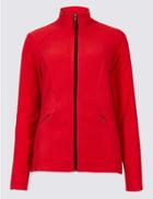 Marks & Spencer Panelled Fleece Jacket Chilli