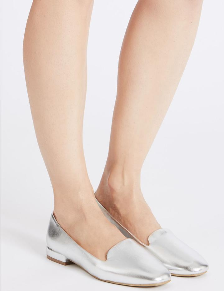 Marks & Spencer Slip-on Pump Shoes Silver