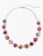 Marks & Spencer Caged Gems Collar Necklace Purple Mix
