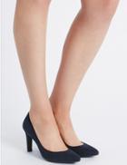 Marks & Spencer Stiletto Pointed Court Shoes Navy