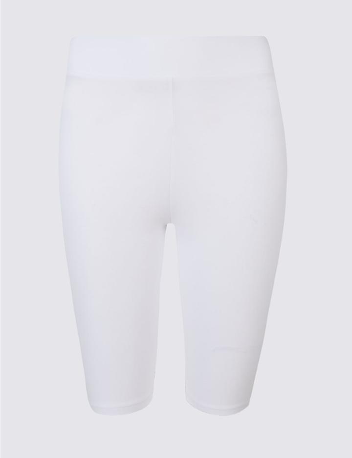 Marks & Spencer Cotton Rich Casual Shorts White