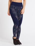 Marks & Spencer Printed Leggings With Cool Comfort&trade; Technology Black Mix