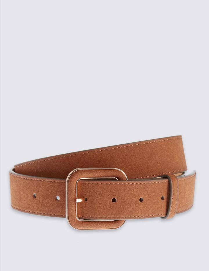 Marks & Spencer Faux Leather Waist Belt Tan