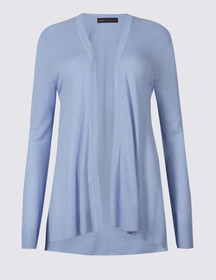 Marks & Spencer Long Sleeve Cardigan Bluebell