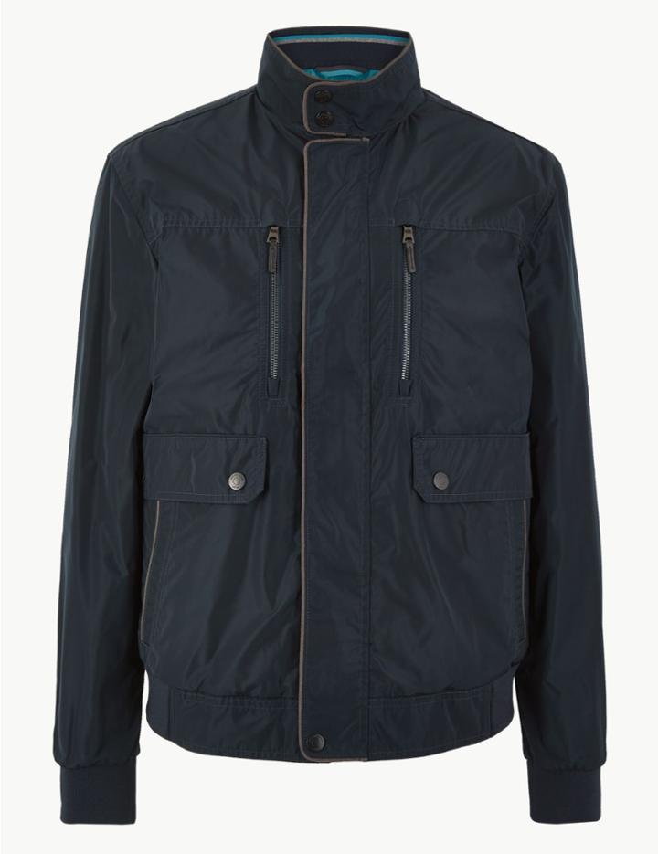 Marks & Spencer Stormwear&trade; Bomber Jacket Dark Navy