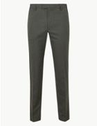 Marks & Spencer Skinny Fit Flat Front Trousers Grey
