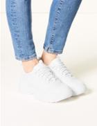 Marks & Spencer Lace-up Flatform Trainers White