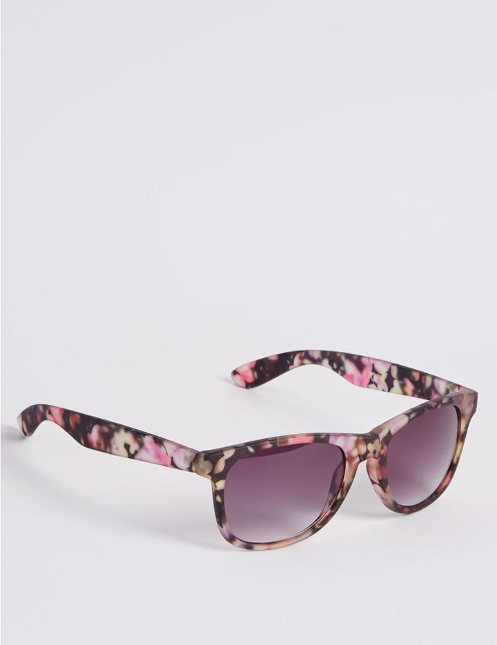 Marks & Spencer Print Wayfarer Aviator Sunglasses Black Mix