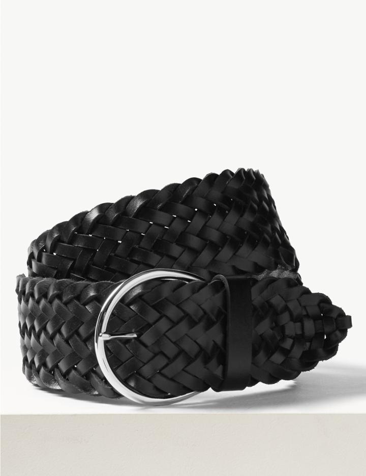 Marks & Spencer Leather Waist Belt Black