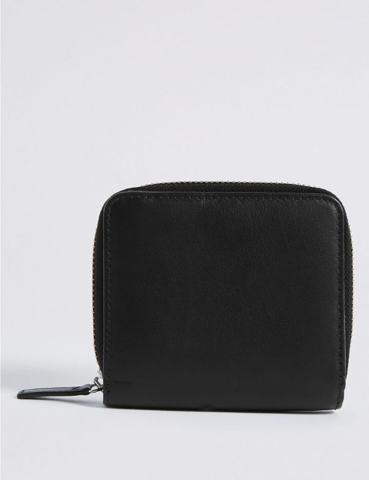 Marks & Spencer Leather Around Purse Black