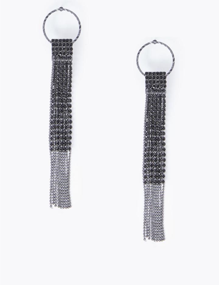 Marks & Spencer Cupchain Shower Drop Earrings Black Mix