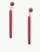 Marks & Spencer Ball Stick Drop Earrings Wine Mix