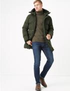 Marks & Spencer Down And Feather Parka Olive