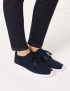 Marks & Spencer Mesh Lace-up Trainers Navy