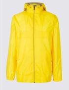 Marks & Spencer Packaway Raincoat Jacket With Stormwear&trade; Yellow