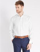 Marks & Spencer Pure Cotton Non-iron Regular Fit Shirt White