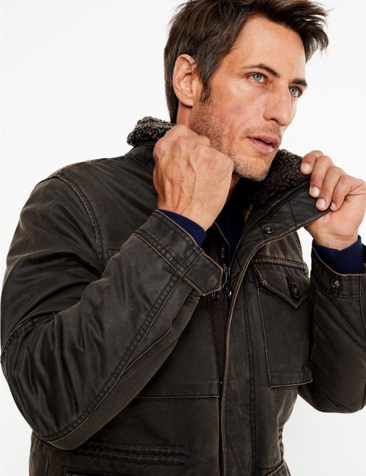 Marks & Spencer Relaxed Fit Jacket Brown