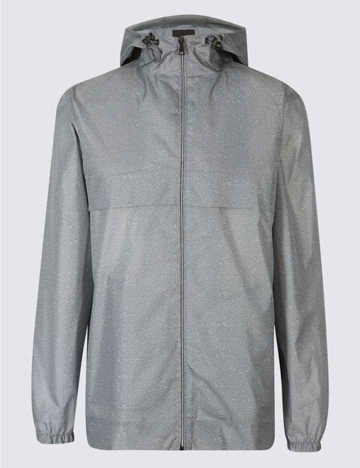 Marks & Spencer Packaway Raincoat Jacket With Stormwear&trade; Grey