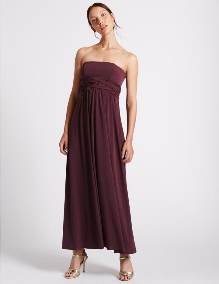 Marks & Spencer Multiway Strap Maxi Dress Blackcurrant
