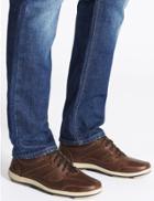 Marks & Spencer Leather Lace-up Shoes With Airflex&trade; Brown