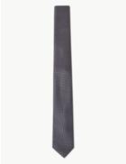 Marks & Spencer Skinny Textured Tie Dark Grey
